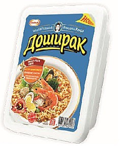 Лапша б/п 24/90г   Доширак со вкусом морепродуктов  контейнер