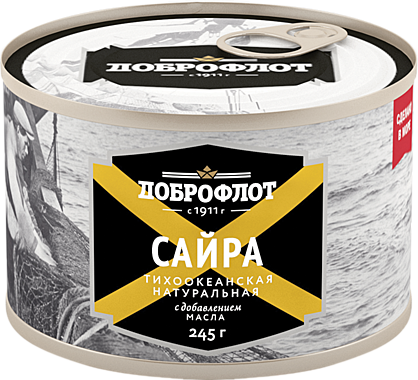 Сайра НДМ КЛЮЧ ДОБРОФЛОТ 24/245г /-10%/