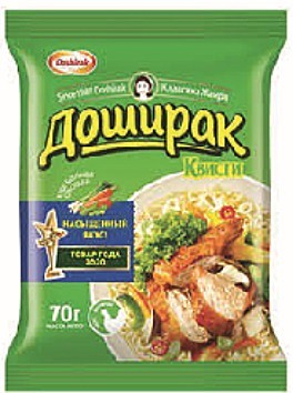 АКЦИЯ!!!Лапша б/п Доширак Квисти Курица 48/70г(-10%)