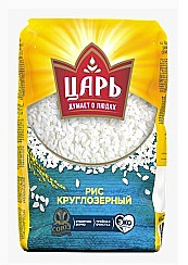 800г Рис круглозерный Царь  6пакетов по 800г,мягкая упаковка