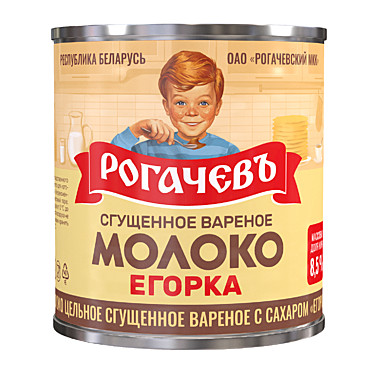 МОЛОКО варёное сгущён.с сахаром ЕГОРКА30/360г 2,5% Рогачев