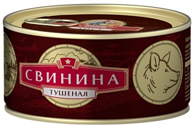 Свинина тушеная высший сорт 24/325г ГОСТ Сохр. Трад.