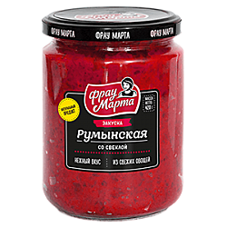 АКЦИЯ!!! Закуска Румынская со свеклой ст/б 12/420г Фрау Марта/-26%/