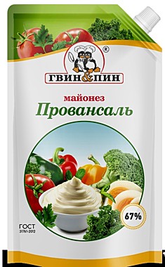 Майонез 67% 350г Дойпак 1/12 Гвин Пин