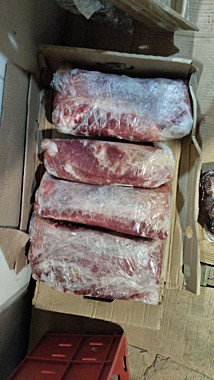 Шейка свиная отруб б/к, инд.вес кор.~15-20кг4 куска/МПК Полянское, Курск.обл/июль, сентябрь2025/12м